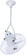 Jarold Direcional 13'' Ceiling Fan in Gloss White (101|JD-WH-MTL)