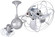 Italo Ventania Ceiling Fan in Brushed Nickel (101|IV-BN-MTL-DAMP)