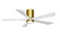 Irene-5HLK 52'' Ceiling Fan in Brushed Brass (101|IR5HLK-BRBR-MWH-52)