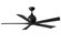 Irene-5 60'' Ceiling Fan in Matte Black (101|IR5-BK-BK-60)