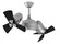 Dagny - LK Ceiling Fan in Brushed Nickel (101|DGLK-BN-WDBK)