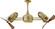 Duplo-Dinamico Ceiling Fan in Polished Brass (101|DD-PB-WD)