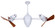 Ar Ruthiane 48'' Ceiling Fan in Gloss White (101|AR-WH-WD)