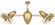 Ar Ruthiane Ceiling Fan in Brushed Brass (101|AR-BRBR-MTL)