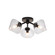 Novo Three Light Ceiling Mount in Black (423|X81743BKCL)