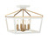 Mavonshire One Light Ceiling Mount in White + Aged Gold Brass (423|X67004WHAG)