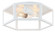 Creed Two Light Ceiling Mount in White (423|X64502WH)