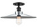 BULSTRODE'S WORKSHOP One Light Flush Mount in Black (423|X46113BKCH)