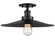 BULSTRODE'S WORKSHOP One Light Flush Mount in Black (423|X46113BKBK)