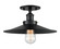 Bulstrode'S Workshop One Light Flush Mount in Black (423|X46112BKBK)