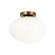 Melotte One Light Wall Sconce/Ceiling Mount in Aged Gold Brass (423|WX63611AGOP)