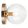 Cosmo One Light Wall Sconce/Ceiling Mount in Aged Gold Brass (423|WX06001AGCL)