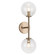 Novo Two Light Wall Sconce (423|W81702AGCL)