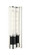 TUBO One Light Wall Sconce in Matte Black + Chrome (423|W61201MBCH)