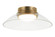 LUNA LED Flush Mount in Aged Gold Brass (423|M16401AGCL)