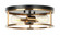 Clarke Two Light Flush Mount in Black & Aged Gold Brass (423|M15502BKAG)