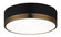 Trydor Two Light Flush Mount in Black & Aged Gold Glass (423|M14302BKAG)