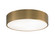 Snare Three Light Flush Mount in Aged Gold Brass (423|M12703AG)