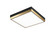 Tux LED Flush Mount in Black + Aged Gold Brass (423|M11411BKAG)