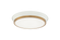 JAXX LED Ceiling Mount in White + Aged Gold Brass (423|M11202WHAG)