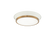 JAXX LED Ceiling Mount in White + Aged Gold Brass (423|M11201WHAG)