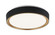 Alamus LED Ceiling Mount in Aged Gold Brass + Matte Black (423|M10601BKGL)
