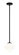 Novo One Light Chandelier in Black (423|C81751BKOP)