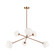 NOVO Six Light Chandelier in Aged Gold Brass (423|C81746AGOP)