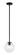 Novo One Light Chandelier in Black (423|C81711BKCL)