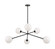Novo Six Light Chandelier in Black (423|C81706BKOP)