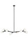Rami Eight Light Chandelier in Black (423|C81508BKOP)