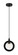 Astro One Light Pendant in Black (423|C80701BKCL)
