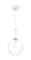 Stellar One Light Pendant in Aged Gold Brass (423|C75311AGCL)