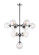 Maru Ten Light Chandelier in Chrome (423|C72310CHCL)