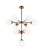 Maru Ten Light Chandelier in Aged Gold Brass (423|C72310AGOP)