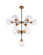 Maru Ten Light Chandelier in Aged Gold Brass (423|C72310AGCL)