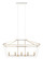 Mavonshire Five Light Chandelier in White + Aged Gold Brass (423|C67005WHAG)