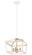 Mavonshire Four Light Chandelier in White + Aged Gold Brass (423|C67004WHAG)