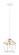 Mavonshire One Light Chandelier in White + Aged Gold Brass (423|C67001WHAG)