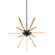 Asterisk 12 Light Pendant in Matte Black / Aged Gold Brass (423|C66812MBAG)