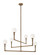 Candlestix Six Light Chandelier in Aged Gold Brass (423|C64806AGOP)