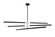 Lineare LED Pendant in Matte Black & Chrome (423|C64769MBCH)