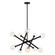 Matchstix Ten Light Chandelier in Black (423|C64610BKCL)