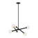 Matchstix Six Light Chandelier in Black (423|C64606BKCL)