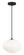 Melotte One Light Chandelier in Black (423|C63611BKOP)