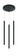 Reigndrop Three Light Pendant in Matte Black (423|C63103MB)