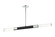 TUBO Two Light Pendant in Matte Black + Chrome (423|C61202MBCH)
