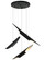 STYLUS Six Light Chandelier in Matte Black (423|C32416MB)