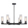 WEAVER Six Light Chandelier in Black (423|C32106BK)