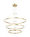 O'HARA LED Chandelier in Brushed Gold (423|C30896BG)